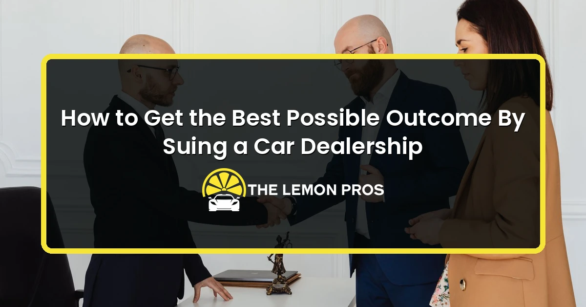 Suing a Car Dealership in California