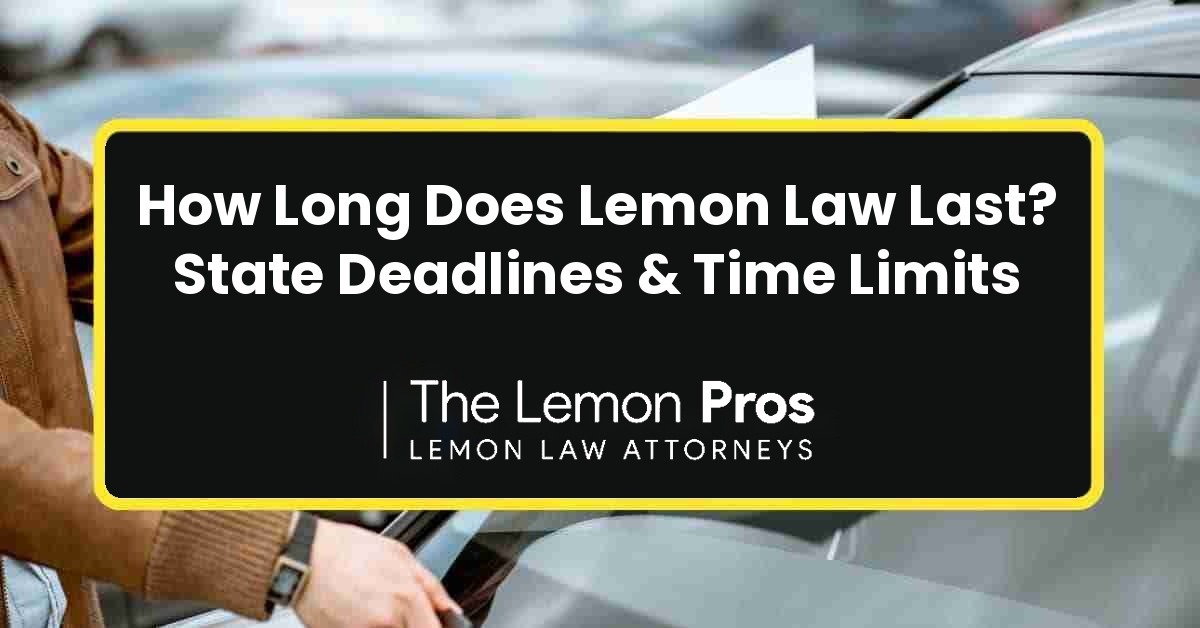How Long Does Lemon Law Last? State Deadlines & Time Limits