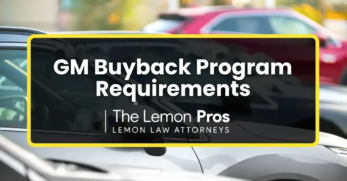 GM Buyback Program Requirements
