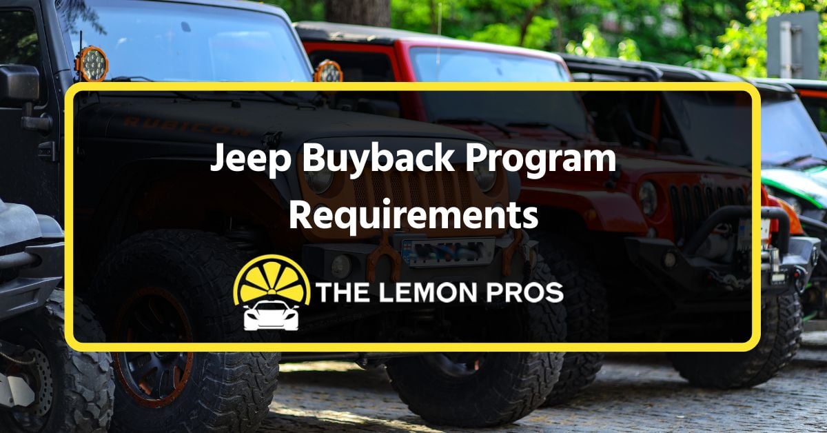 Jeep Buyback Program Requirements
