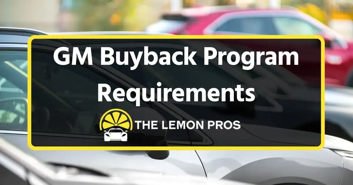 GM Buyback Program Requirements