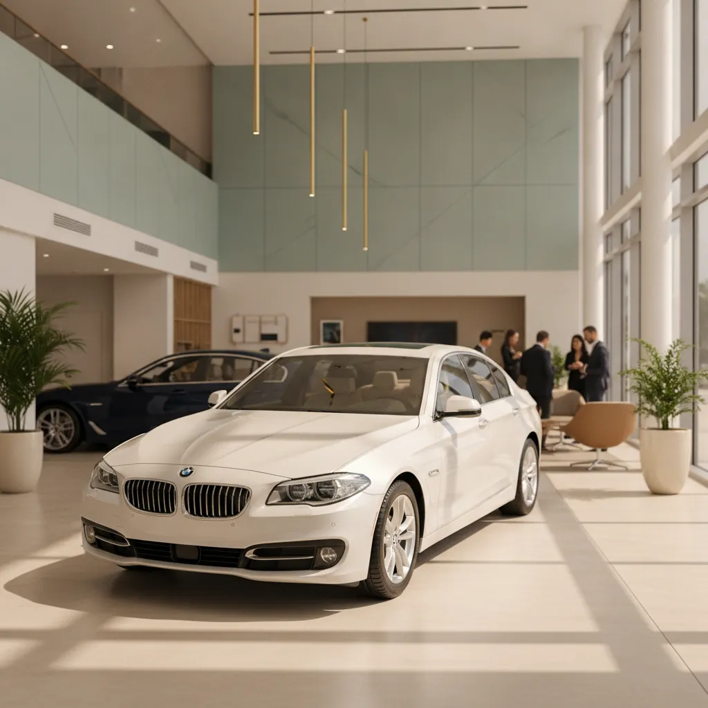BMW vehicle at a California service center, representing The Lemon Pros BMW lemon law help