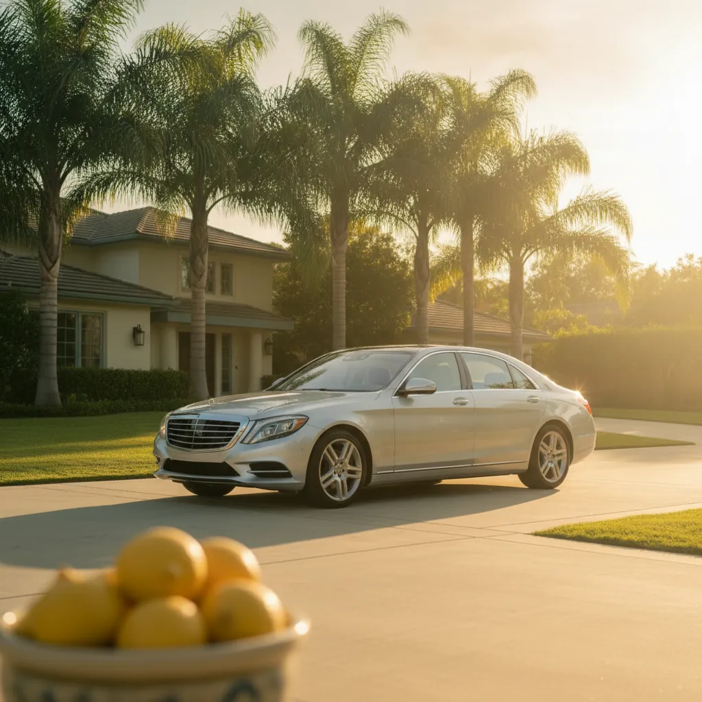 Mercedes-Benz vehicle at a California service center, representing The Lemon Pros Mercedes-Benz lemon law help