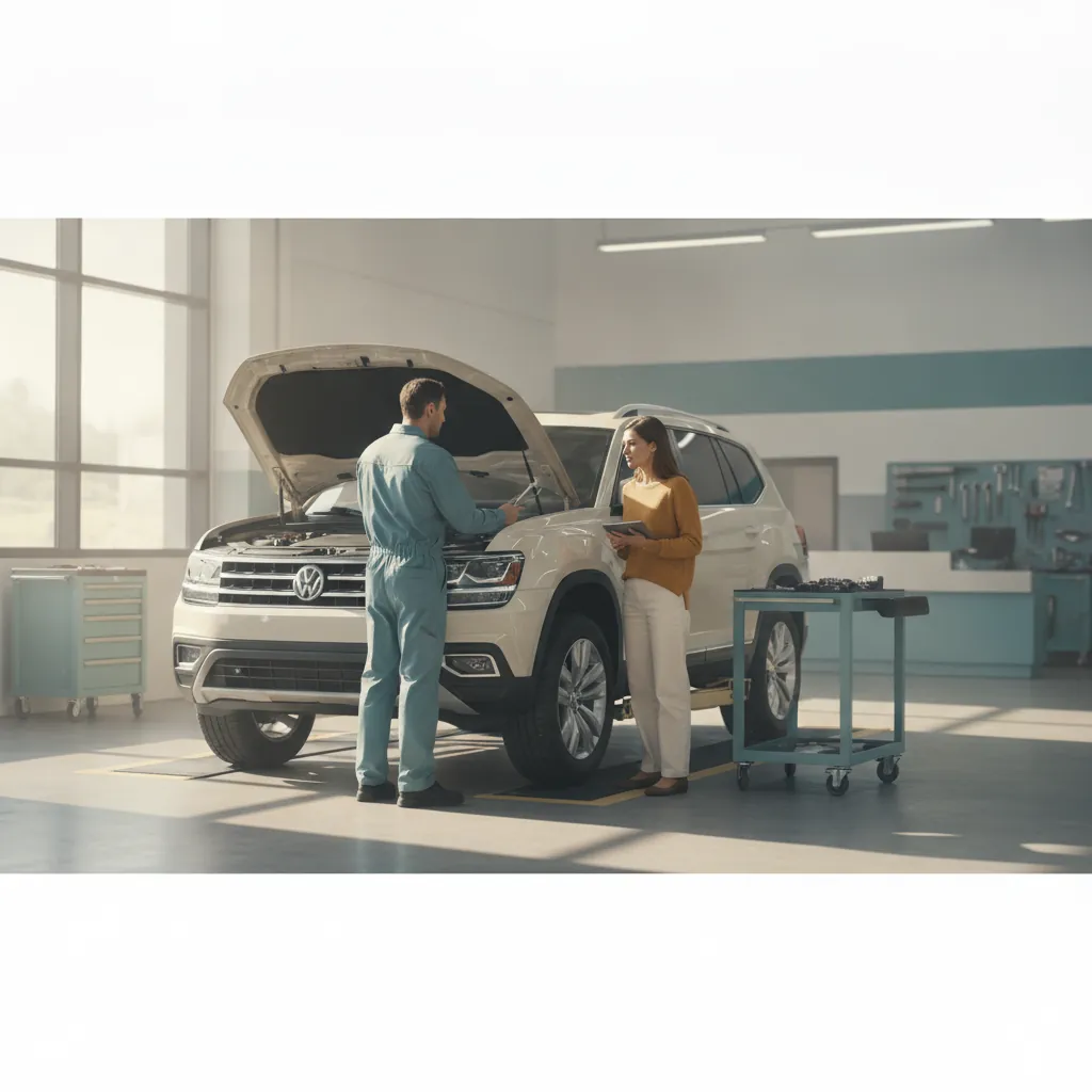 Volkswagen vehicle at a California service center, representing The Lemon Pros Volkswagen lemon law help