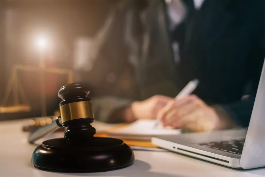 Lemon law attorney reviewing case documents