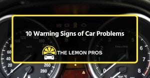 10 warning signs of car problems