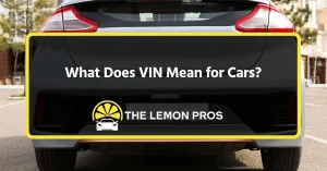 what does vin mean for cars