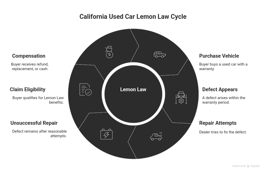 Infographic - Lemon Law Duration for Used Cars